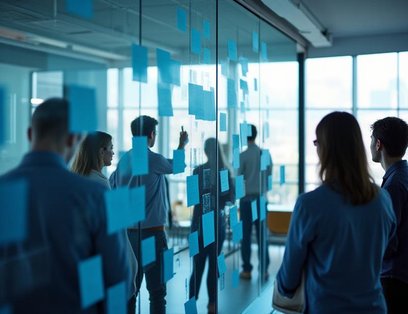 Executive team during a strategy workshop